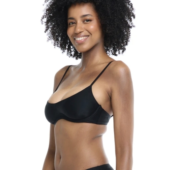 Body Glove smoothies black palmer swim suit underwire bikini top 💋 - Picture 1 of 9